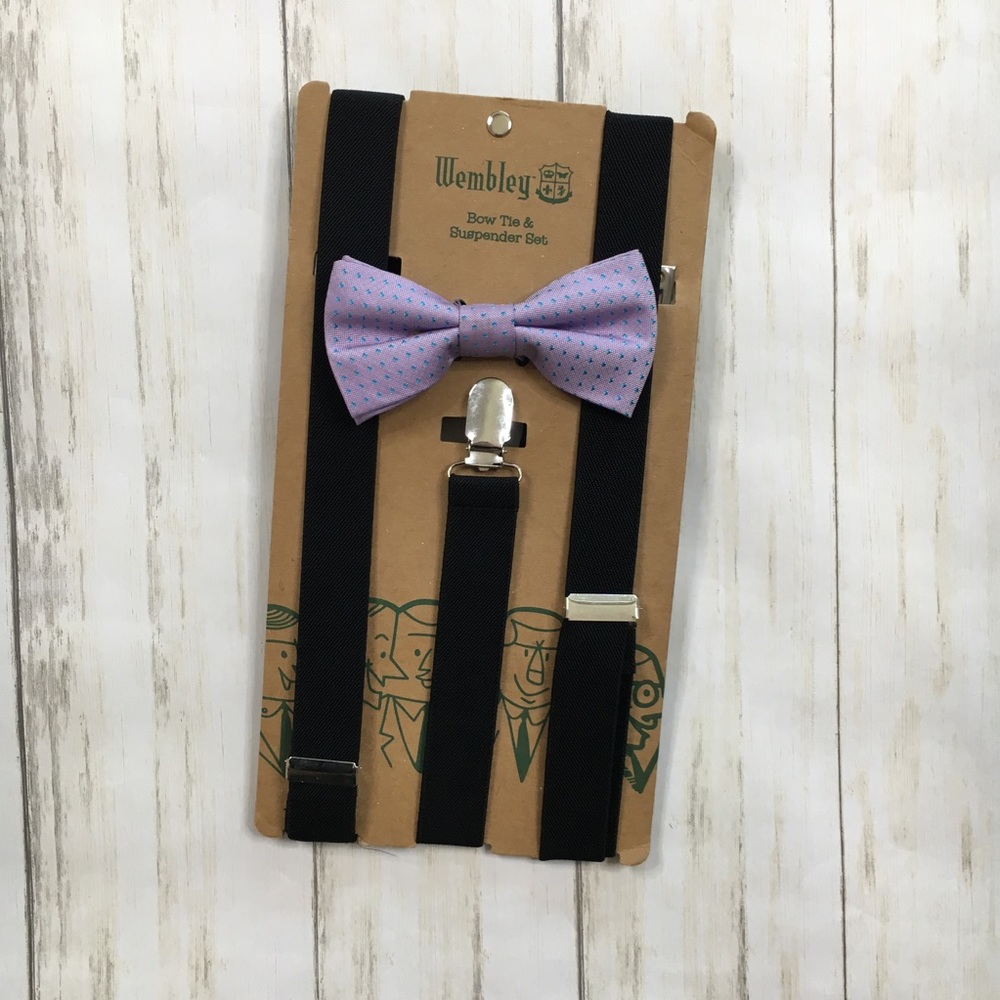 Wembley Bow Tie and Suspender Set
